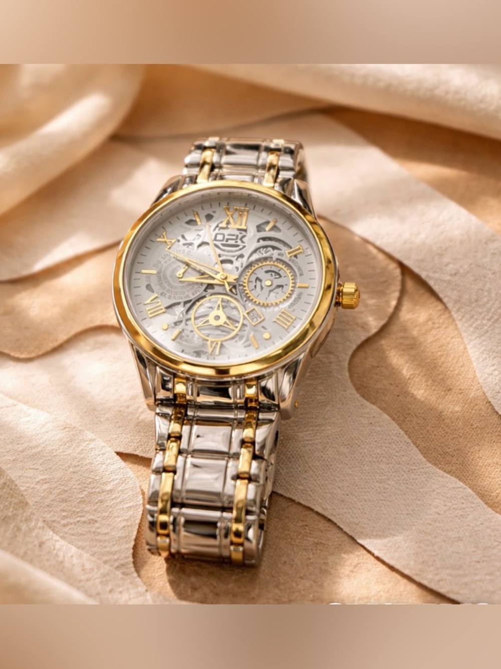OPK Two-Tone Silver and Gold Watch